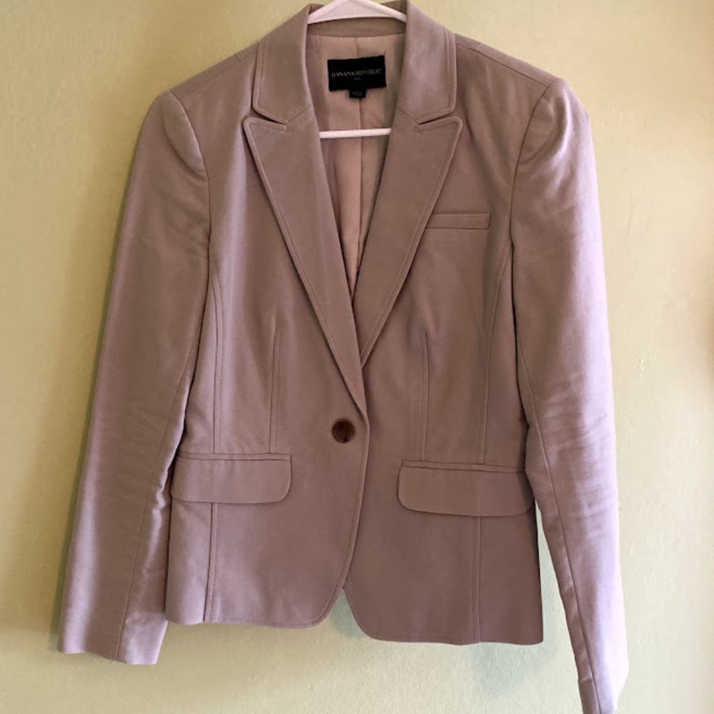 Khaki Suit (Jacket & Pants) - Banana Republic